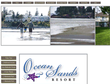 Tablet Screenshot of oceansandsresort.ca